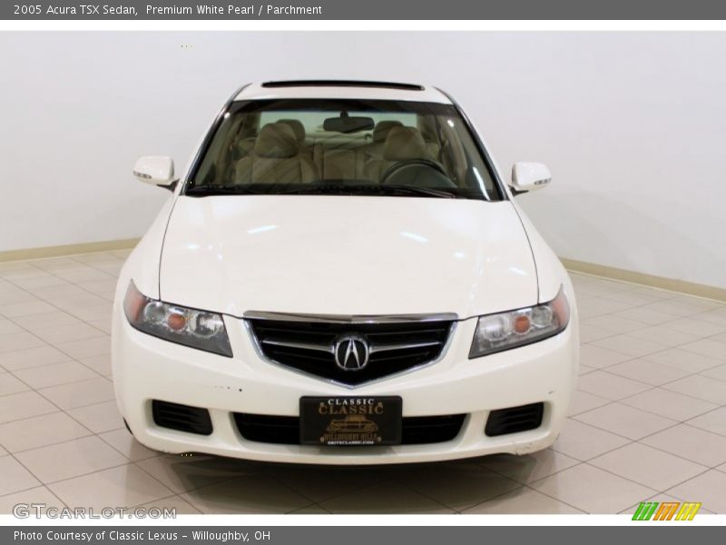 Premium White Pearl / Parchment 2005 Acura TSX Sedan