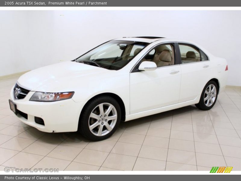 Premium White Pearl / Parchment 2005 Acura TSX Sedan