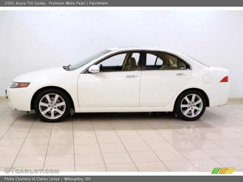 Premium White Pearl / Parchment 2005 Acura TSX Sedan