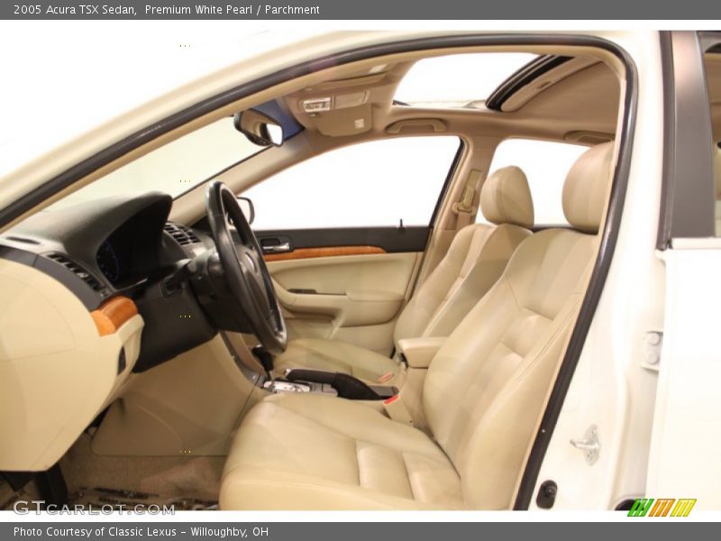 Premium White Pearl / Parchment 2005 Acura TSX Sedan