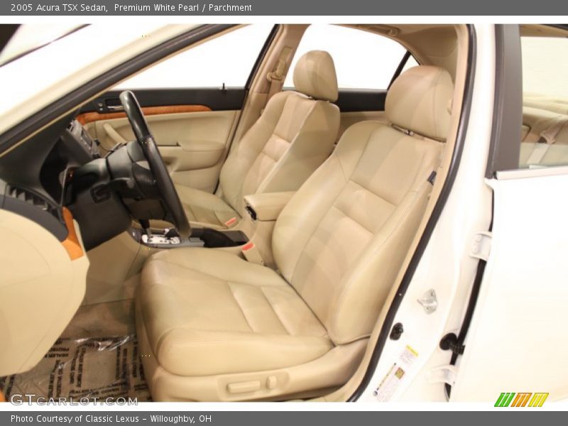 Premium White Pearl / Parchment 2005 Acura TSX Sedan