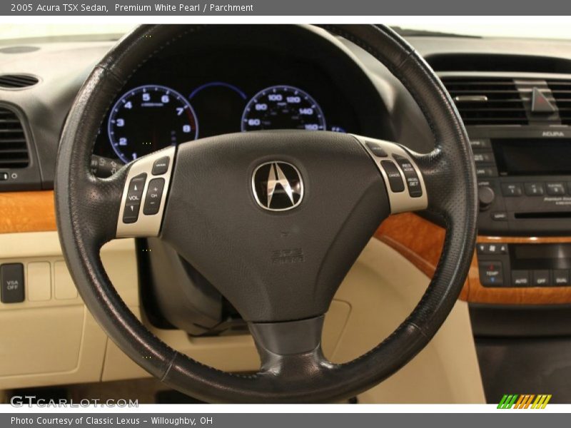 Premium White Pearl / Parchment 2005 Acura TSX Sedan