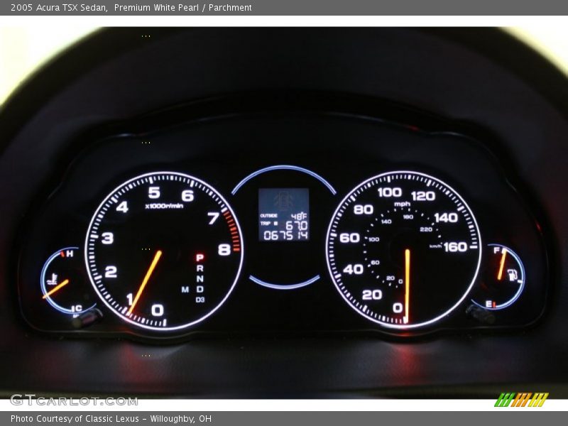 Premium White Pearl / Parchment 2005 Acura TSX Sedan