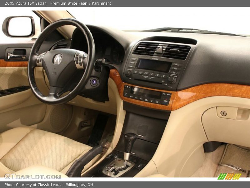 Premium White Pearl / Parchment 2005 Acura TSX Sedan