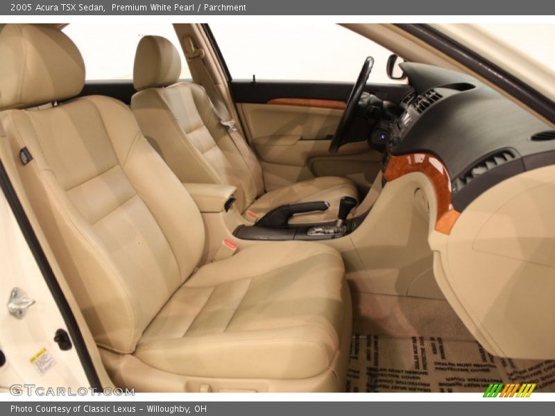 Premium White Pearl / Parchment 2005 Acura TSX Sedan