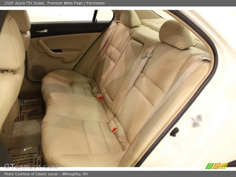 Premium White Pearl / Parchment 2005 Acura TSX Sedan