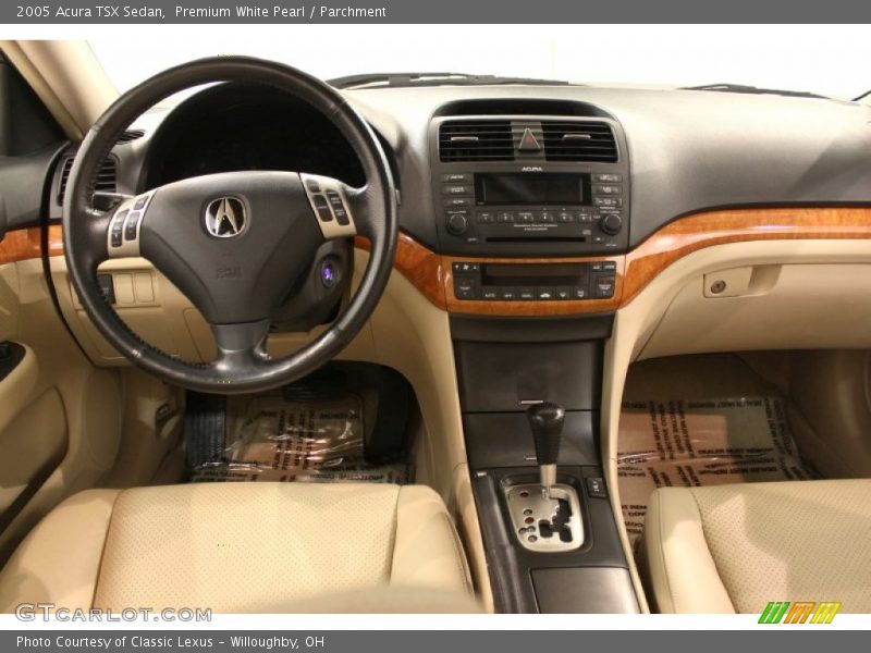 Premium White Pearl / Parchment 2005 Acura TSX Sedan