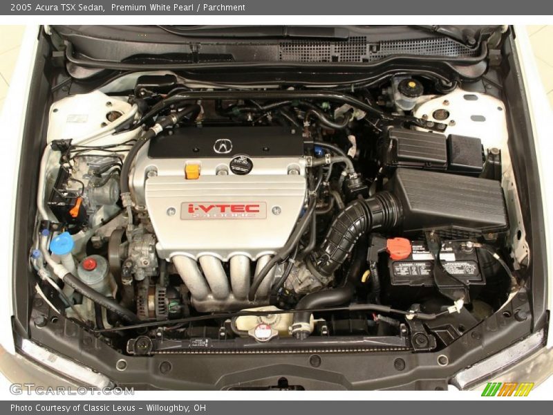 Premium White Pearl / Parchment 2005 Acura TSX Sedan