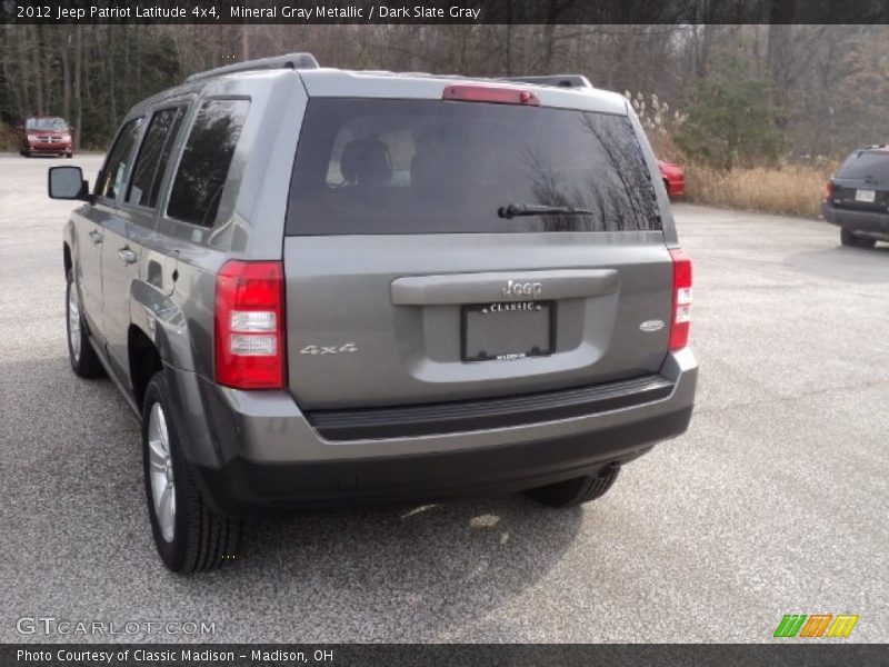 Mineral Gray Metallic / Dark Slate Gray 2012 Jeep Patriot Latitude 4x4