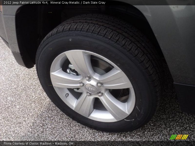Mineral Gray Metallic / Dark Slate Gray 2012 Jeep Patriot Latitude 4x4