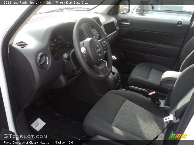 Bright White / Dark Slate Gray 2012 Jeep Patriot Sport 4x4