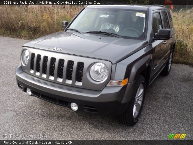 Mineral Gray Metallic / Dark Slate Gray 2012 Jeep Patriot Sport 4x4