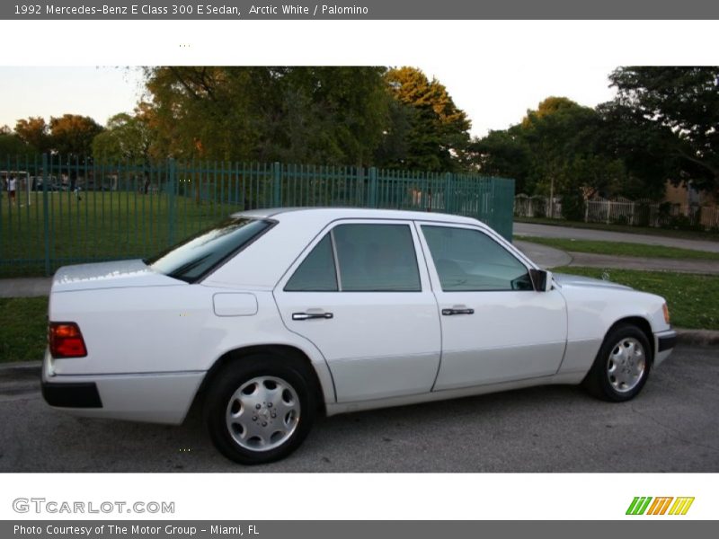 Arctic White / Palomino 1992 Mercedes-Benz E Class 300 E Sedan