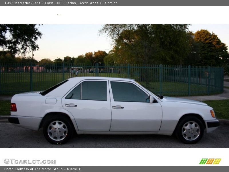 Arctic White / Palomino 1992 Mercedes-Benz E Class 300 E Sedan