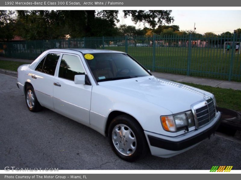 Arctic White / Palomino 1992 Mercedes-Benz E Class 300 E Sedan