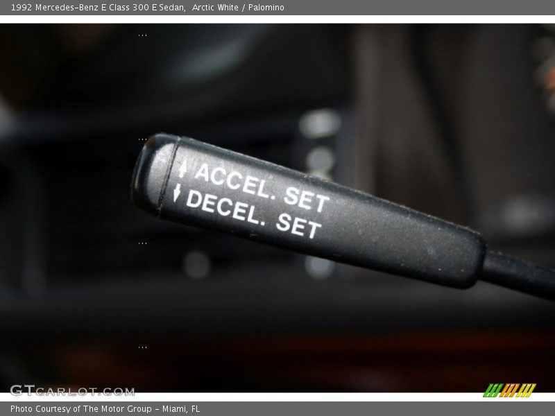 Controls of 1992 E Class 300 E Sedan