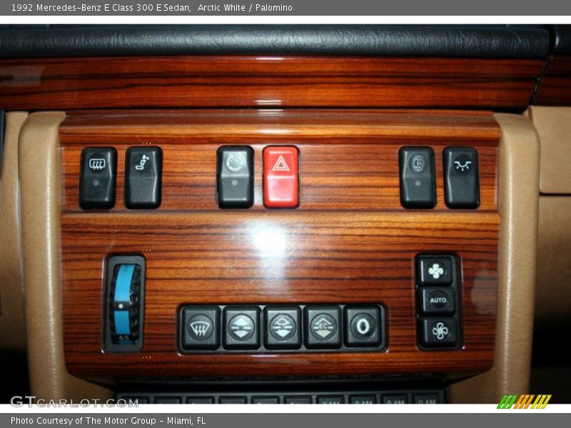 Controls of 1992 E Class 300 E Sedan