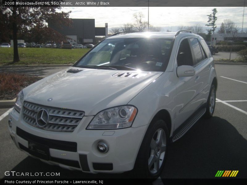 Arctic White / Black 2008 Mercedes-Benz ML 550 4Matic
