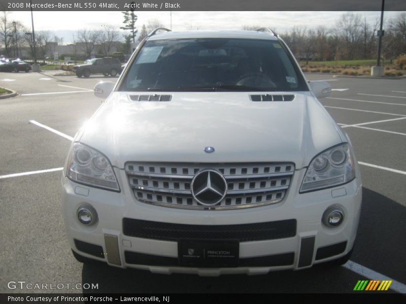 Arctic White / Black 2008 Mercedes-Benz ML 550 4Matic