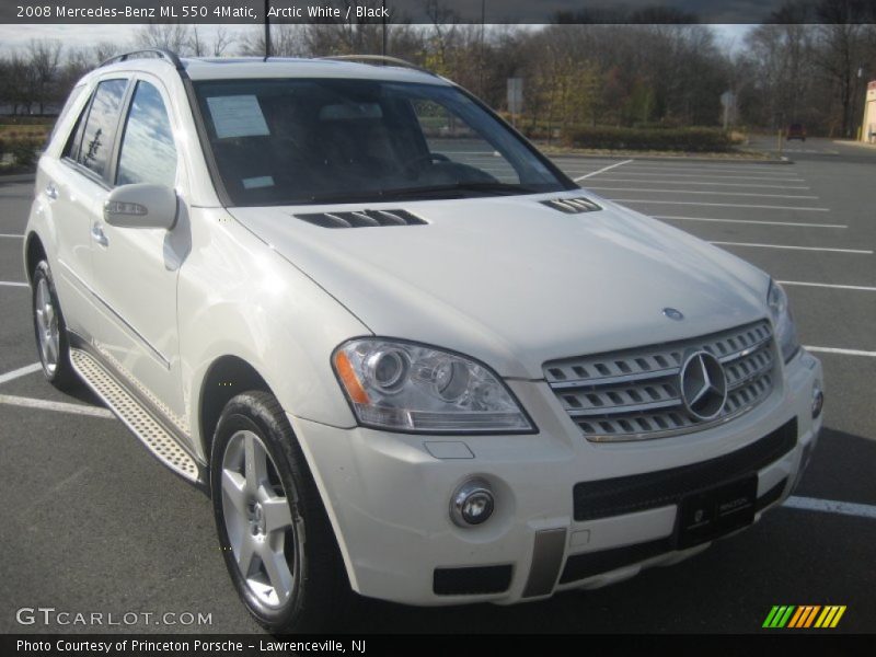 Arctic White / Black 2008 Mercedes-Benz ML 550 4Matic