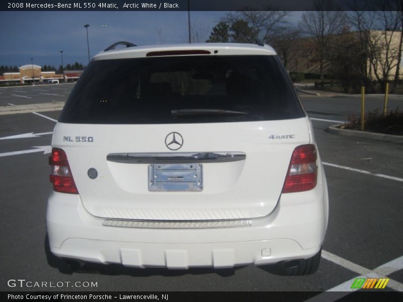 Arctic White / Black 2008 Mercedes-Benz ML 550 4Matic