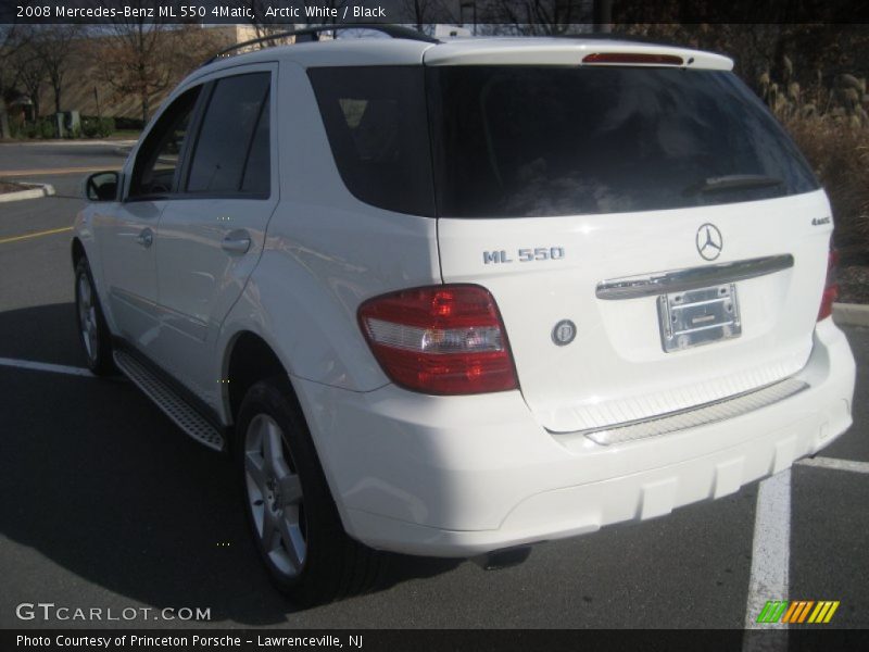 Arctic White / Black 2008 Mercedes-Benz ML 550 4Matic
