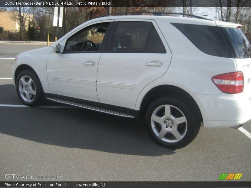 Arctic White / Black 2008 Mercedes-Benz ML 550 4Matic