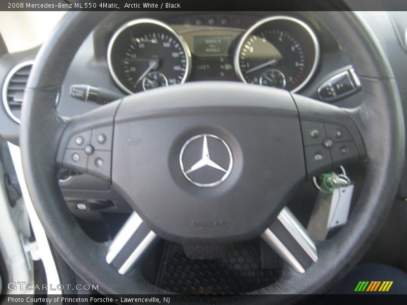 Arctic White / Black 2008 Mercedes-Benz ML 550 4Matic