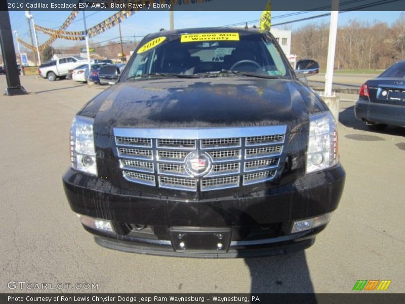 Black Raven / Ebony 2010 Cadillac Escalade ESV AWD