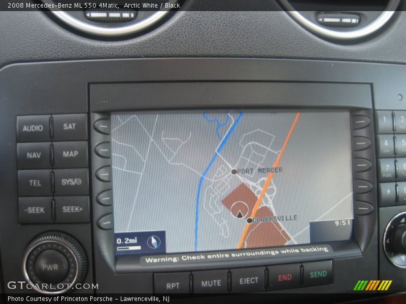 Arctic White / Black 2008 Mercedes-Benz ML 550 4Matic