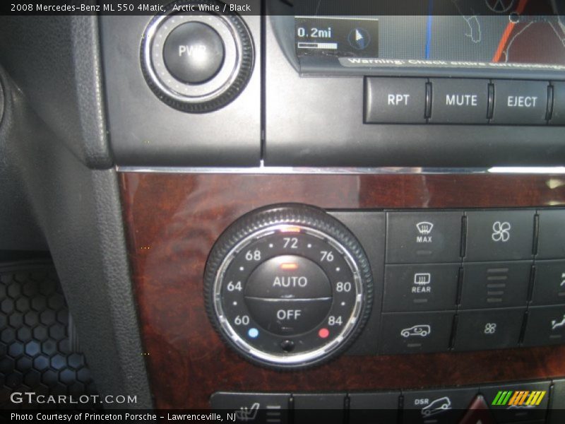 Arctic White / Black 2008 Mercedes-Benz ML 550 4Matic
