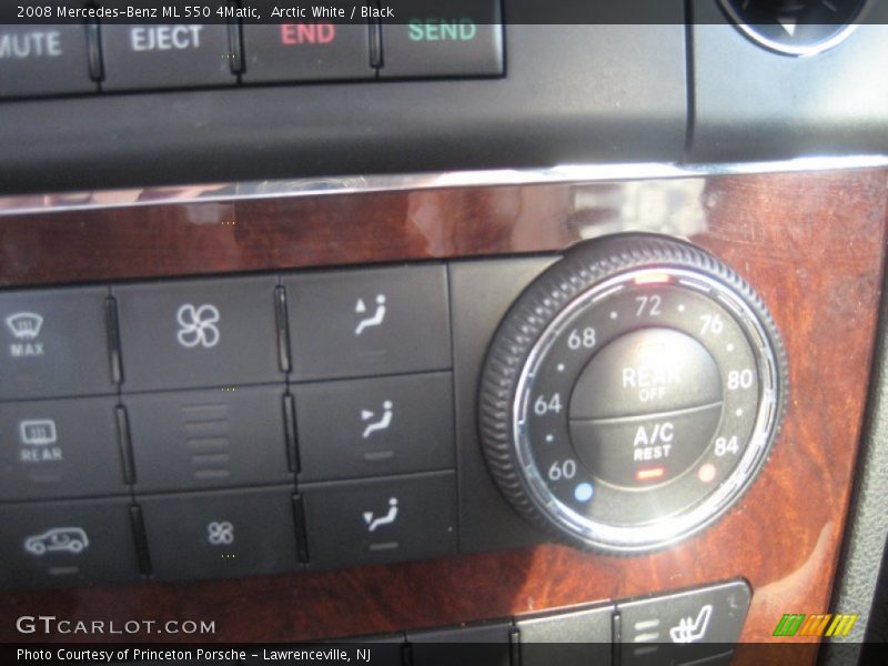 Arctic White / Black 2008 Mercedes-Benz ML 550 4Matic