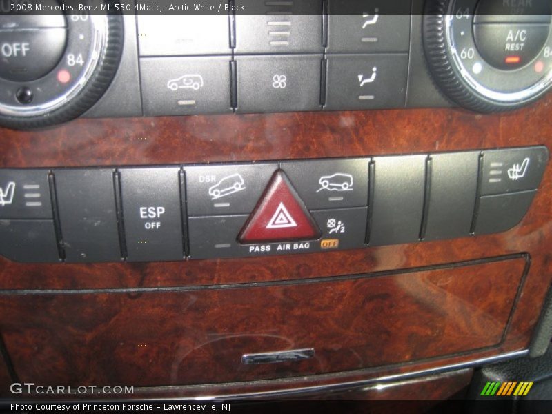 Arctic White / Black 2008 Mercedes-Benz ML 550 4Matic