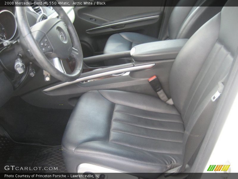 Arctic White / Black 2008 Mercedes-Benz ML 550 4Matic