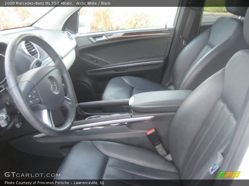 Arctic White / Black 2008 Mercedes-Benz ML 550 4Matic