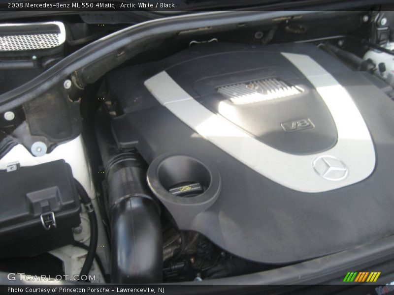 Arctic White / Black 2008 Mercedes-Benz ML 550 4Matic