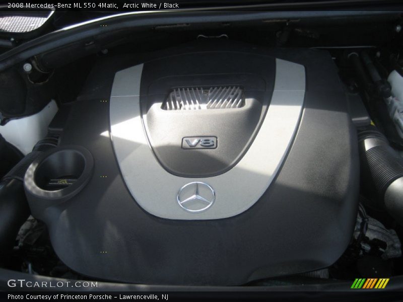 Arctic White / Black 2008 Mercedes-Benz ML 550 4Matic