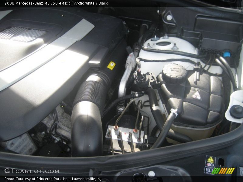 Arctic White / Black 2008 Mercedes-Benz ML 550 4Matic