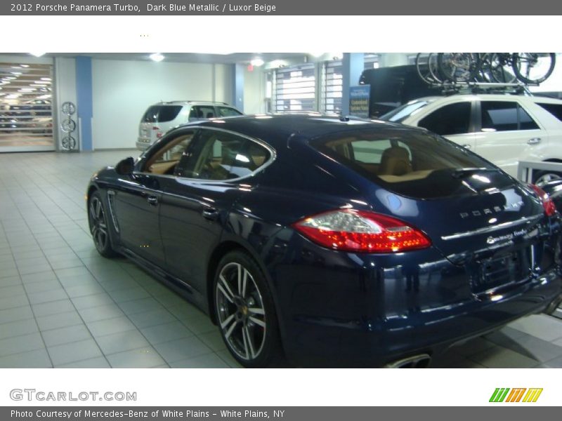 Dark Blue Metallic / Luxor Beige 2012 Porsche Panamera Turbo