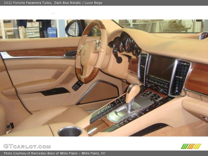 Dark Blue Metallic / Luxor Beige 2012 Porsche Panamera Turbo