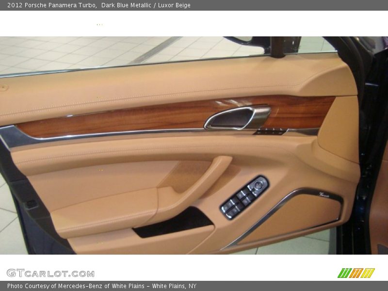 Dark Blue Metallic / Luxor Beige 2012 Porsche Panamera Turbo