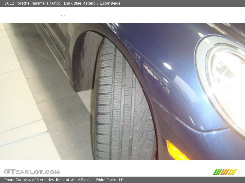 Dark Blue Metallic / Luxor Beige 2012 Porsche Panamera Turbo