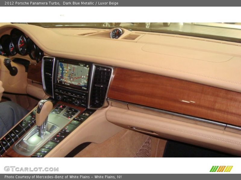 Dark Blue Metallic / Luxor Beige 2012 Porsche Panamera Turbo