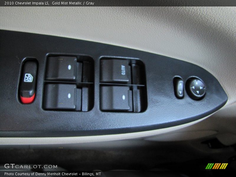Gold Mist Metallic / Gray 2010 Chevrolet Impala LS