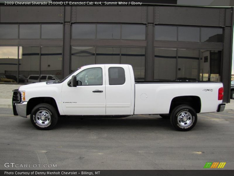 Summit White / Ebony 2009 Chevrolet Silverado 2500HD LT Extended Cab 4x4