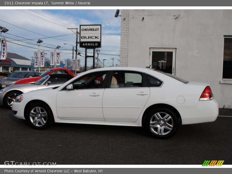 Summit White / Neutral 2011 Chevrolet Impala LT