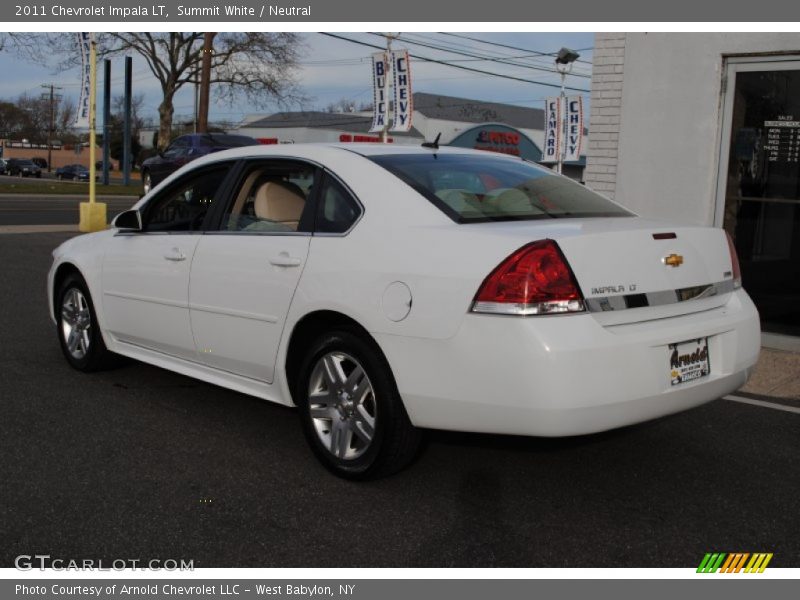 Summit White / Neutral 2011 Chevrolet Impala LT