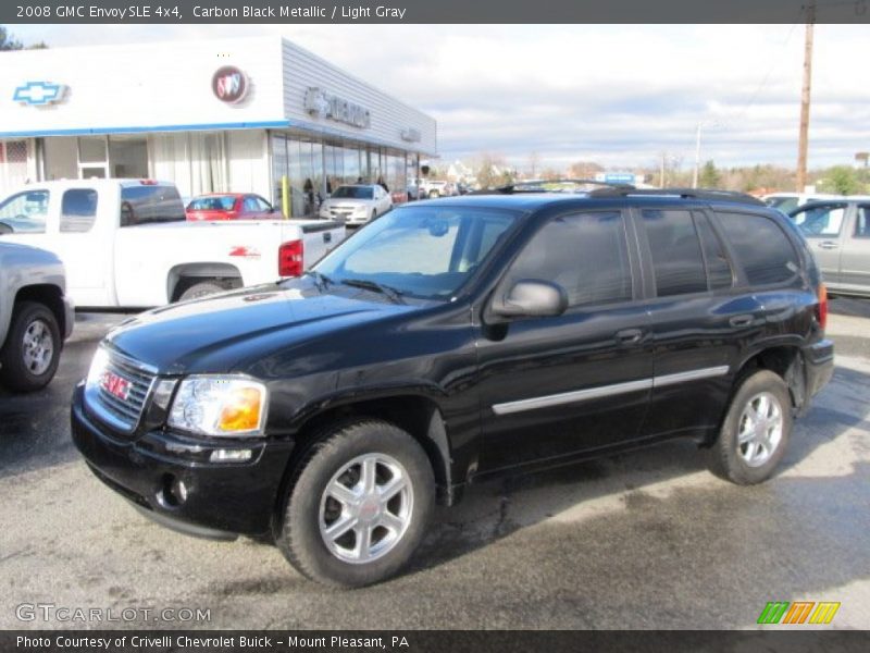Carbon Black Metallic / Light Gray 2008 GMC Envoy SLE 4x4
