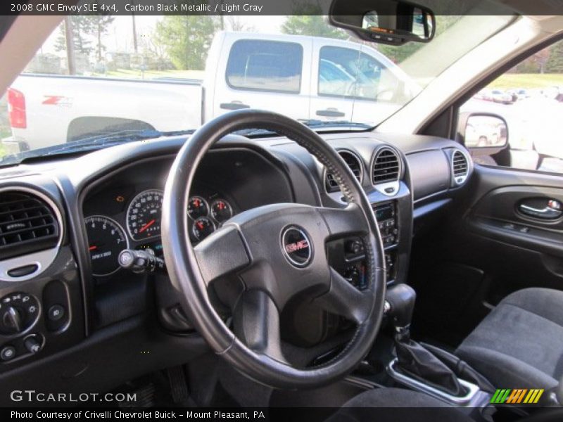 Carbon Black Metallic / Light Gray 2008 GMC Envoy SLE 4x4