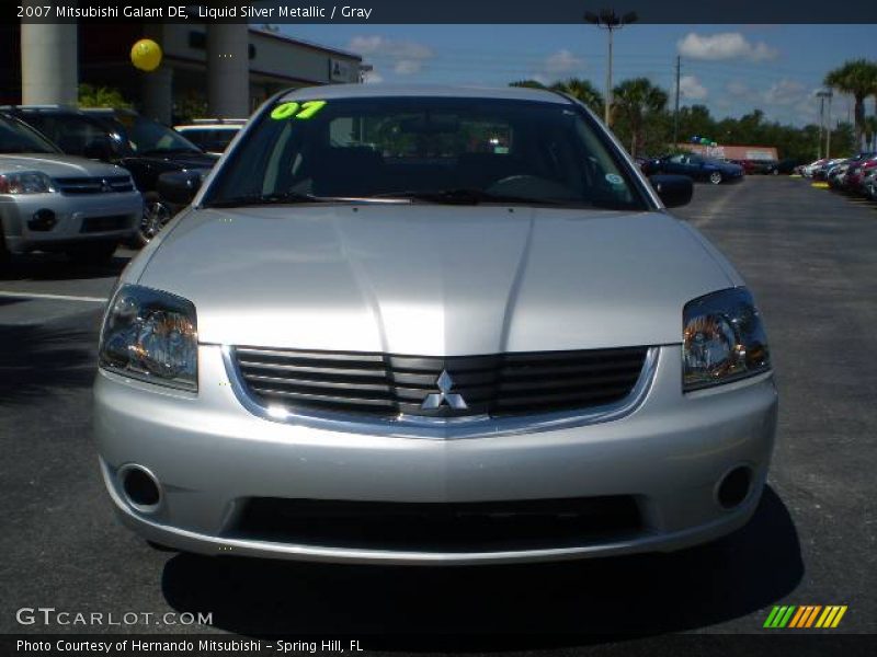 Liquid Silver Metallic / Gray 2007 Mitsubishi Galant DE